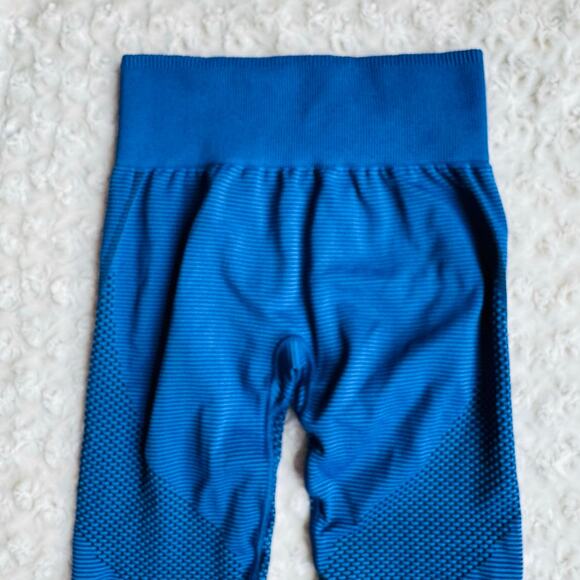 Gymshark Sport Seamless Breathable High Waisted Force Blue Leggings Size Small - Picture 12 of 14